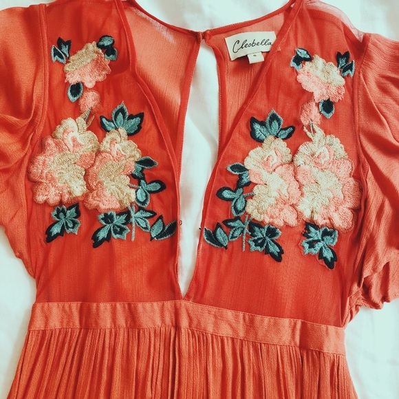 Cleobella Duende Embroidered Maxi Dress 